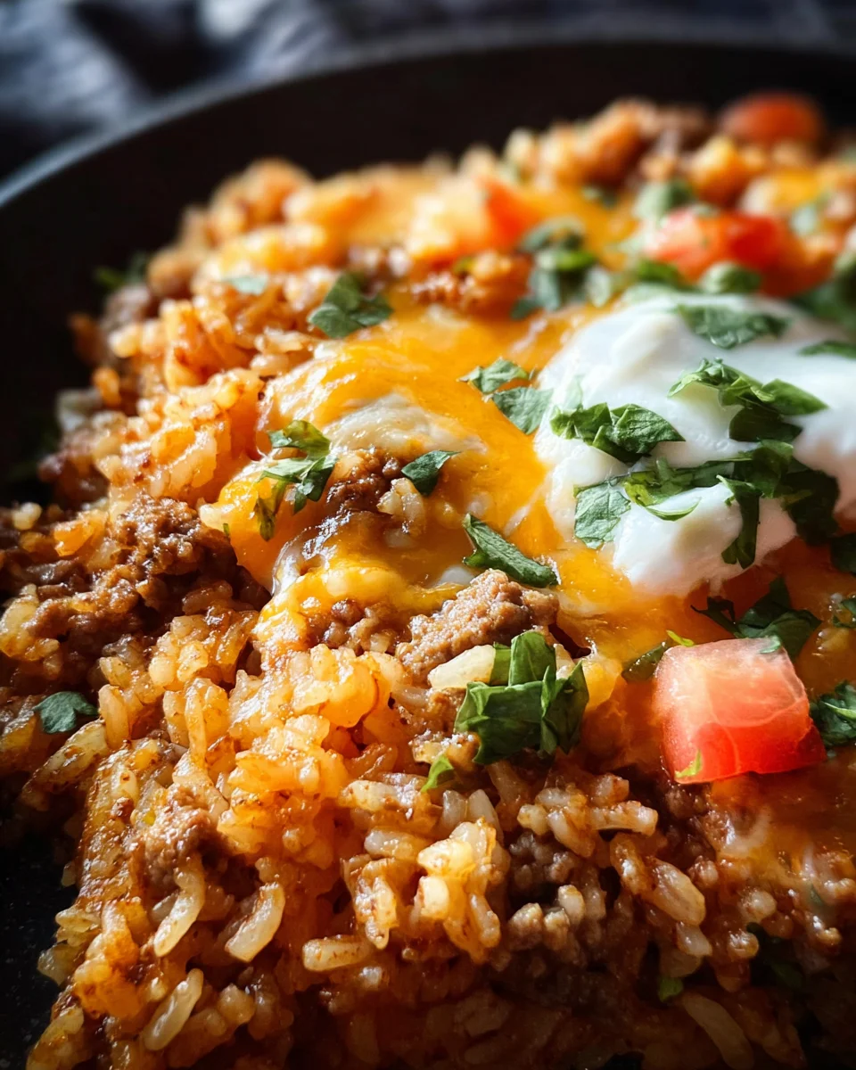 Cheesy Taco Rice Recipe