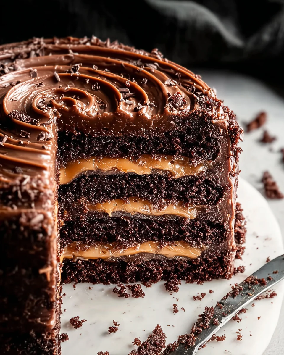 Chocolate Dulce de Leche Cake