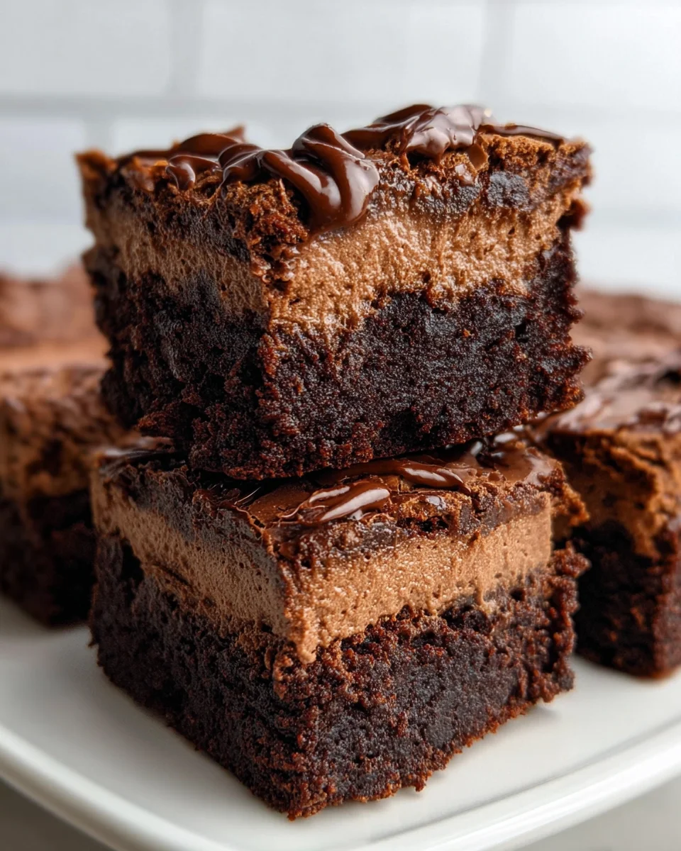 Chocolate Mousse Brownies Recipe