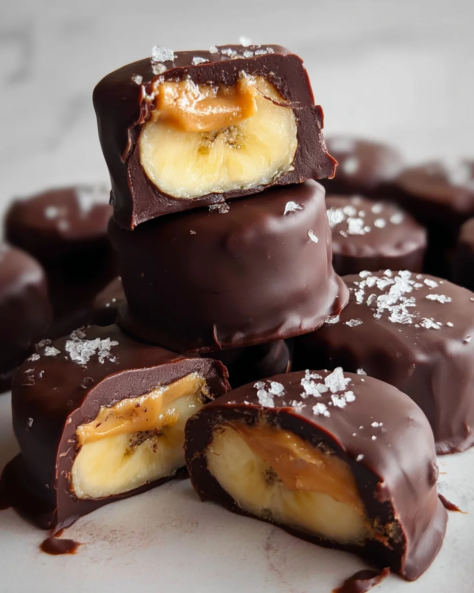Chocolate Peanut Butter Banana Bites