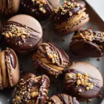Chocolate Peanut Butter Macarons