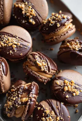 Chocolate Peanut Butter Macarons