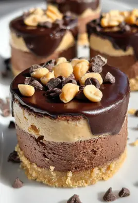 Chocolate Peanut Butter Mini Cheesecakes