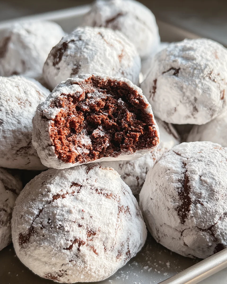 Classic Chocolate Snowball Cookies