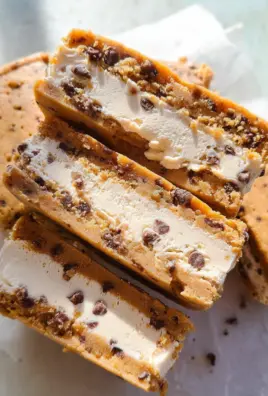 Cookie Dough Vegan Ice Cream Sandwiches (Easy + No-Bake!)