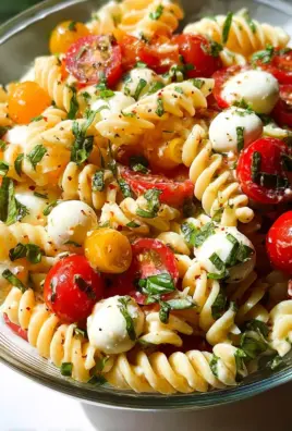 Creamy Caprese Pasta Salad