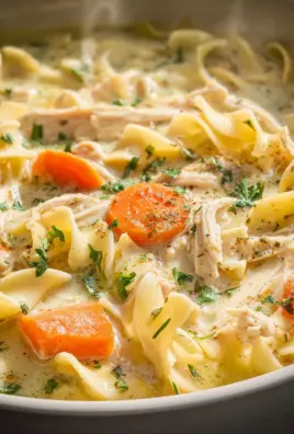 Creamy Chicken Noodle Soup Recipe