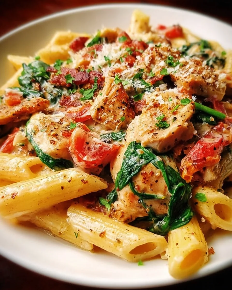 Creamy Chicken Pasta with Bacon