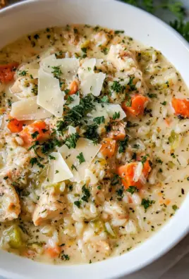 Creamy Chicken and Rice Soup