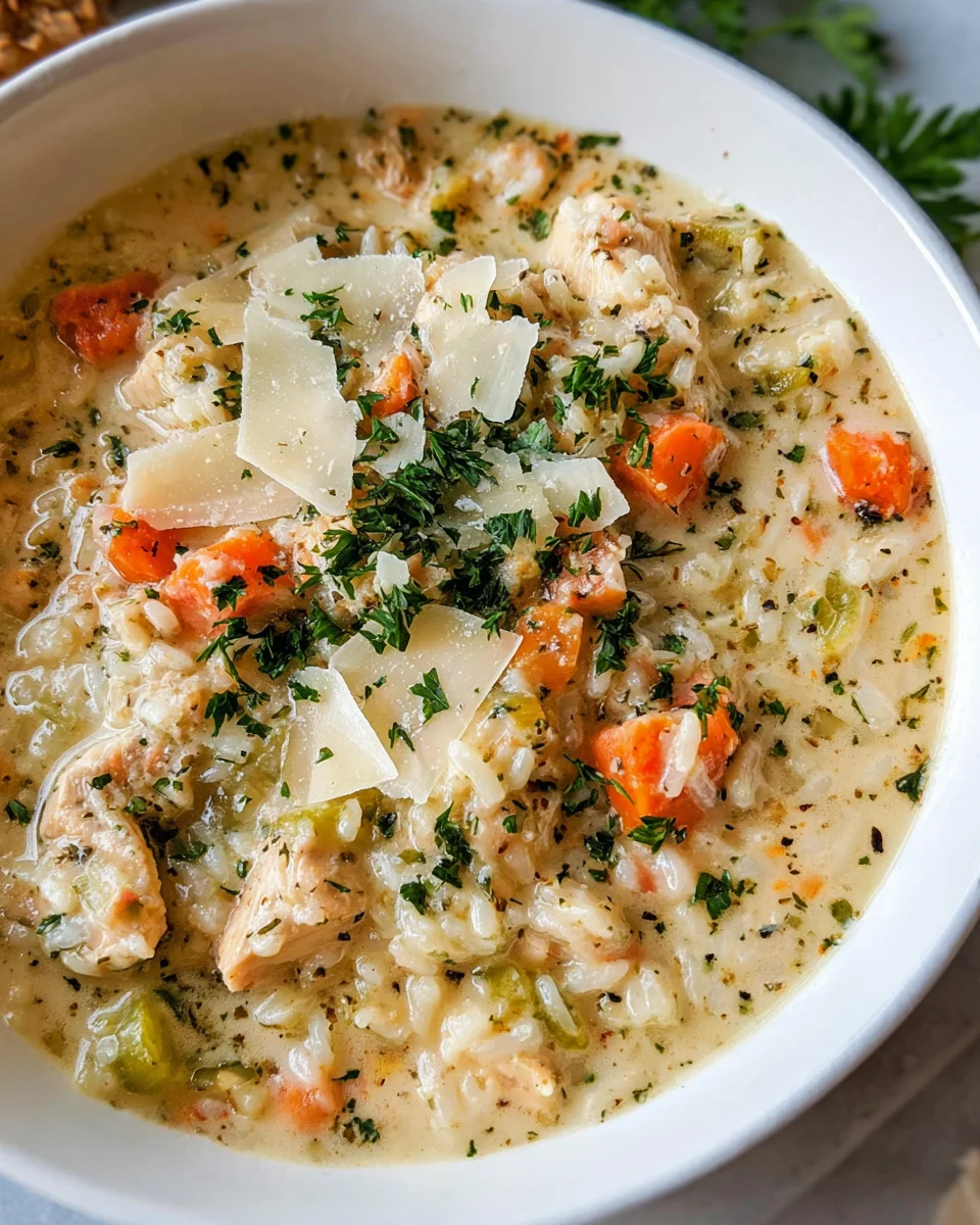 Creamy Chicken and Rice Soup