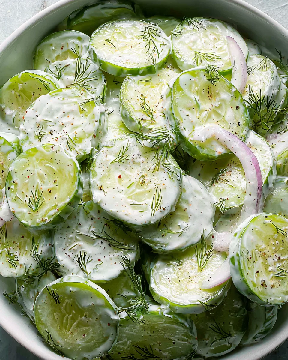 Creamy Cucumber Salad