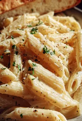 Creamy Garlic Penne Pasta