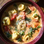 Creamy Tuscan Tortellini Soup