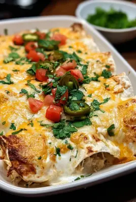 Creamy White Chicken Enchiladas