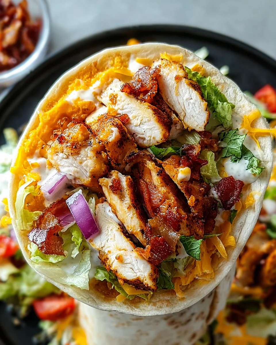 Crispy Chicken Bacon Ranch Wrap