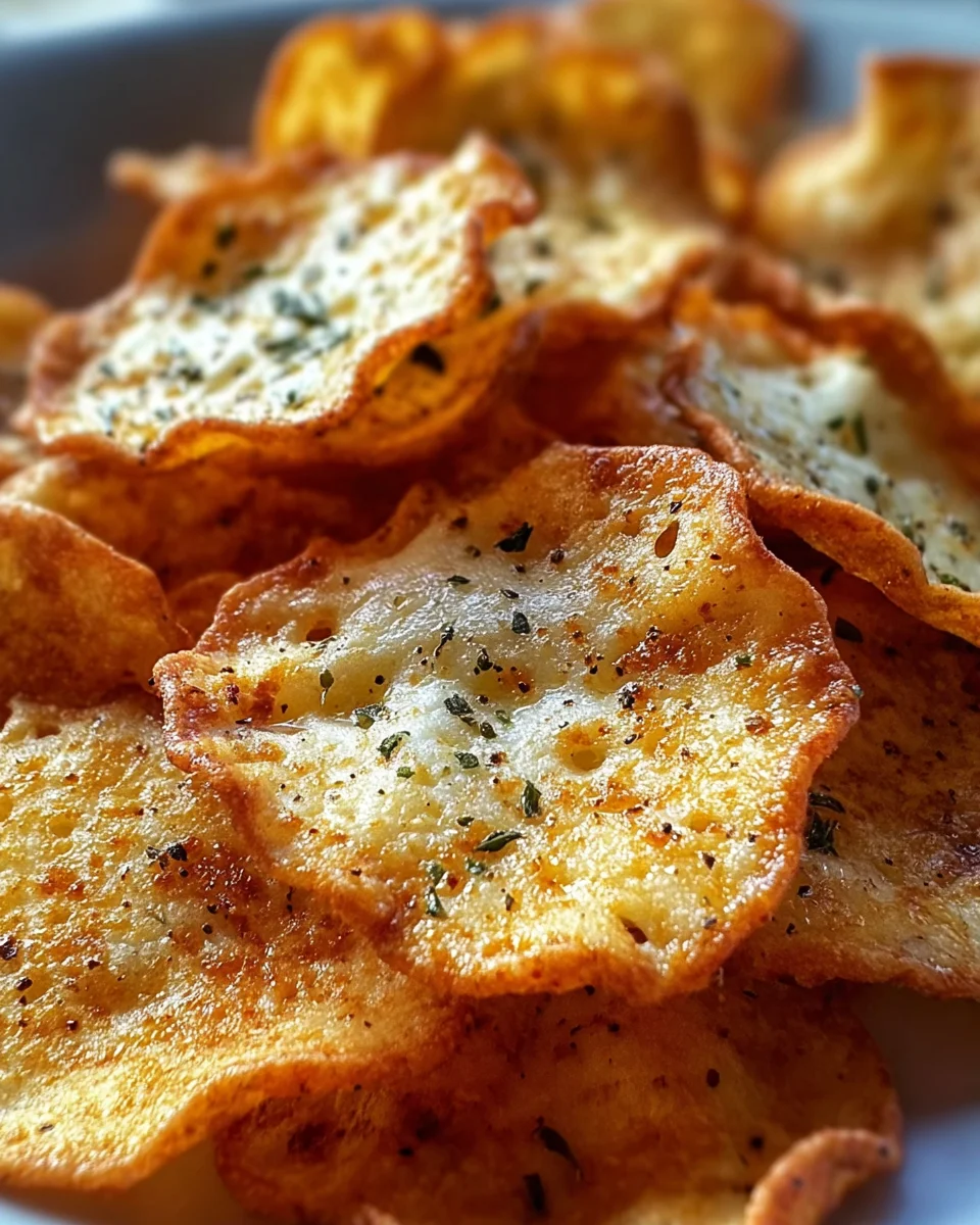 Crispy Cottage Cheese Chips