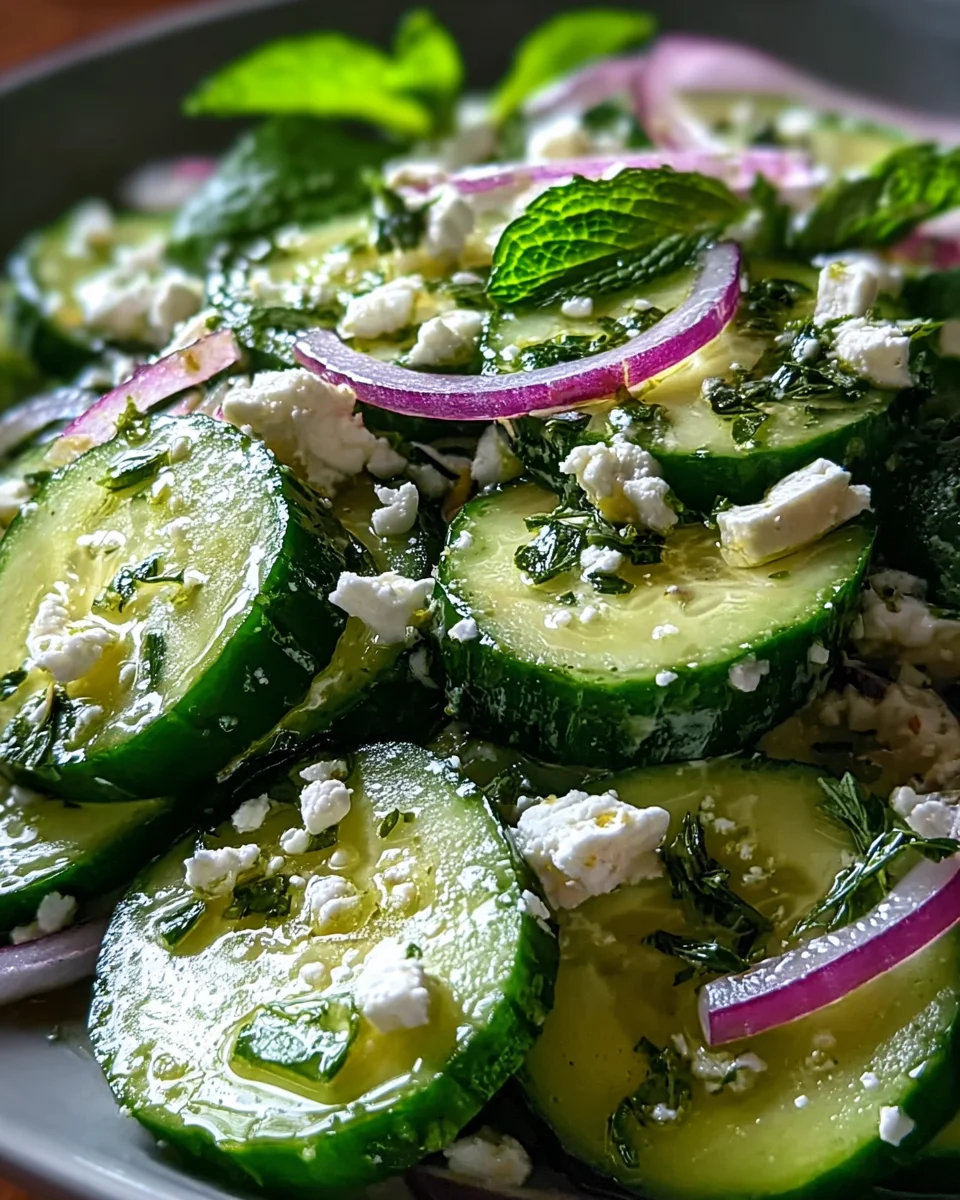 Cucumber Feta Salad 18 Cucumber