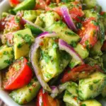 Cucumber Tomato Avocado Salad