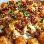 Easy Chicken Bacon Ranch Tater Tot Casserole