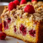 Easy Lemon Raspberry Cake with Crumb Topping
