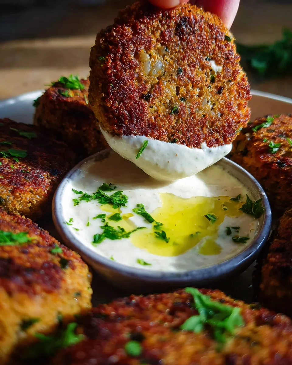 Easy Lentil Patties (with Lemon Tahini Dip) 23 Easy Lentil Patties (with Lemon Tahini Dip)