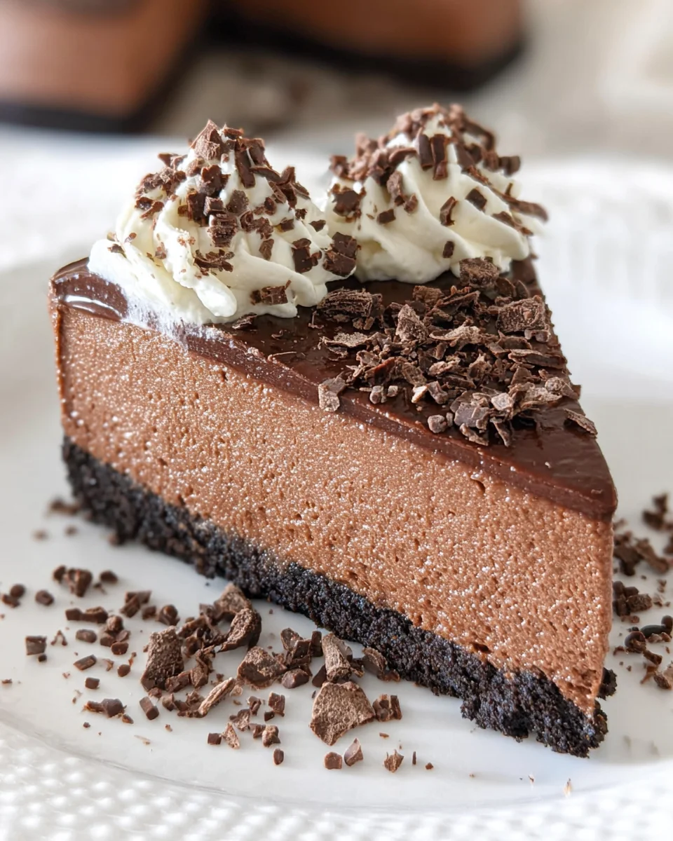 Easy No Bake Chocolate Cheesecake 23 Easy
