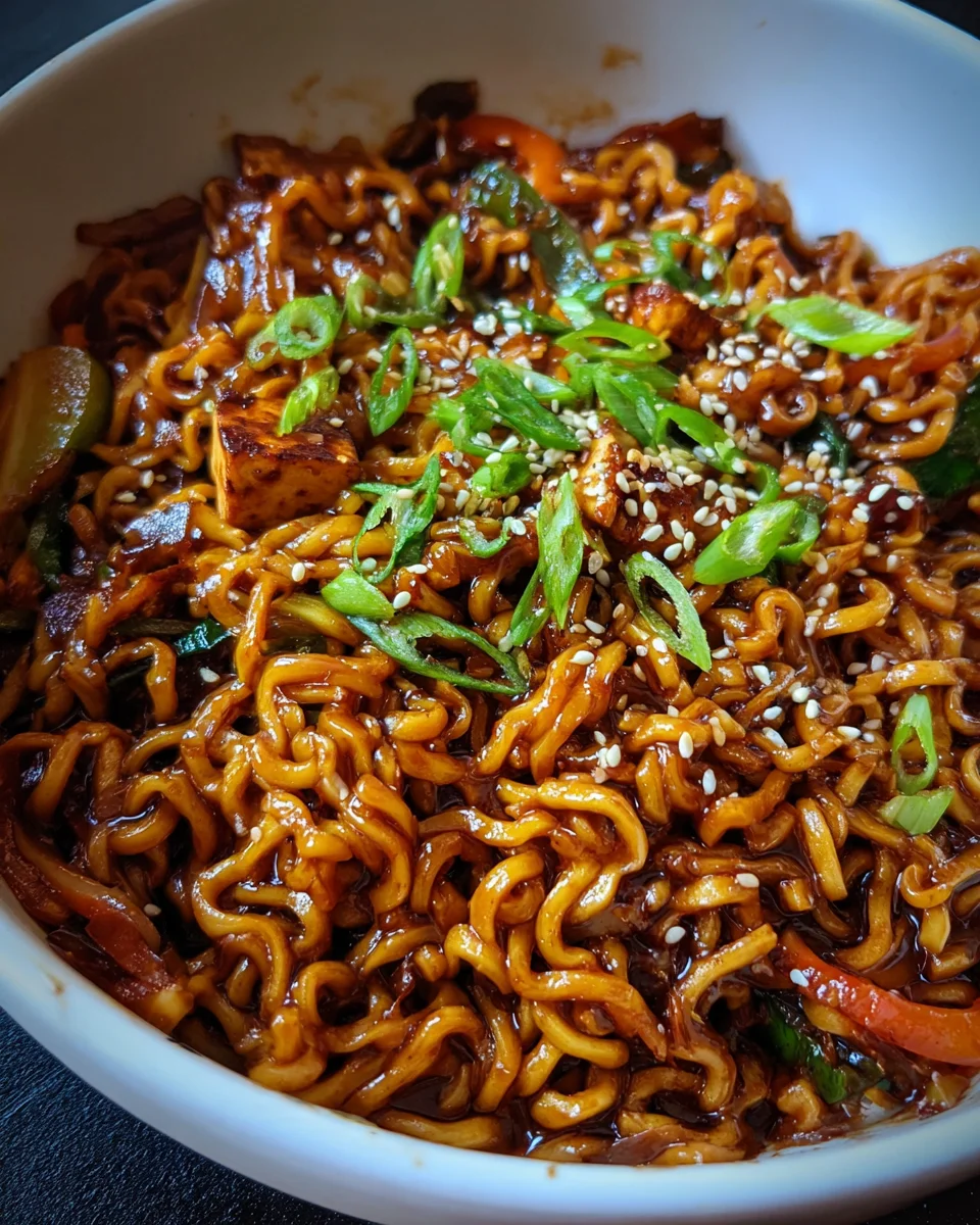 Easy Saucy Ramen Noodles