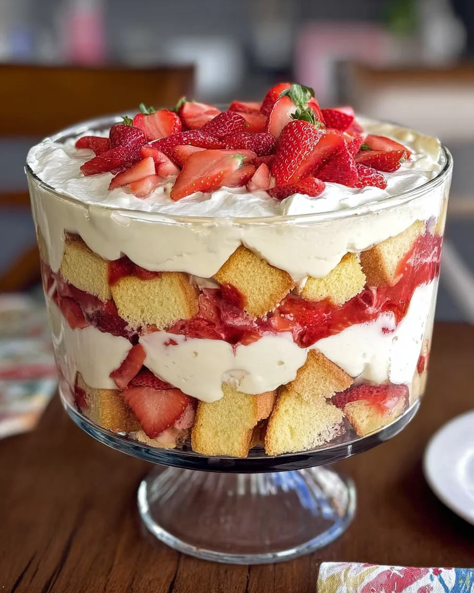 Easy Strawberry Trifle with Pound Cake 18 Easy Strawberry Trifle with Pound Cake