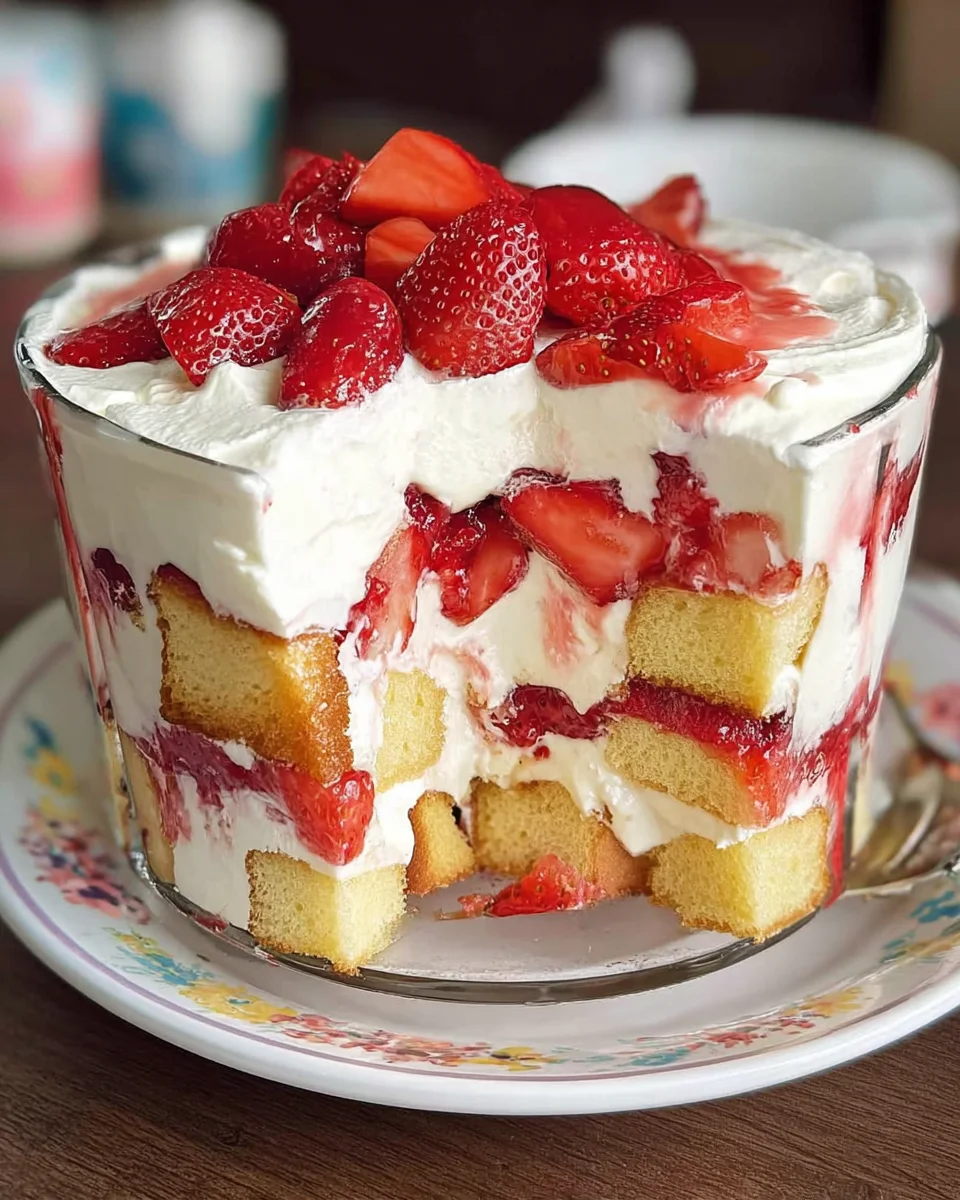 Easy Strawberry Trifle with Pound Cake 16 Easy