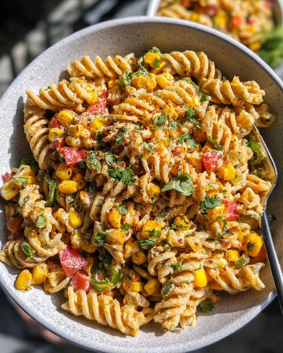 Esquites-Inspired Pasta Salad (Mexican Street Corn-Inspired) 24 Esquites-Inspired Pasta Salad (Mexican Street Corn-Inspired)