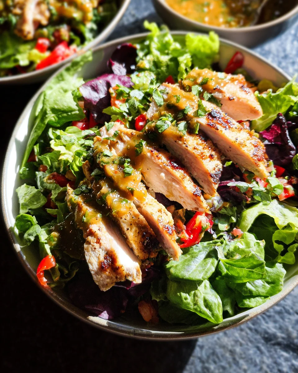 Fiesta Ranch Salad with Salsa Verde Chicken