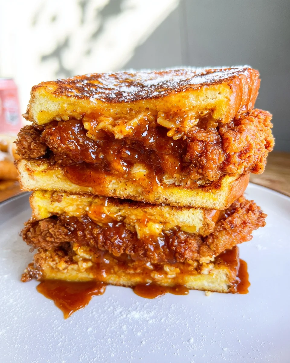 French Toast Fried Chicken Sandwich