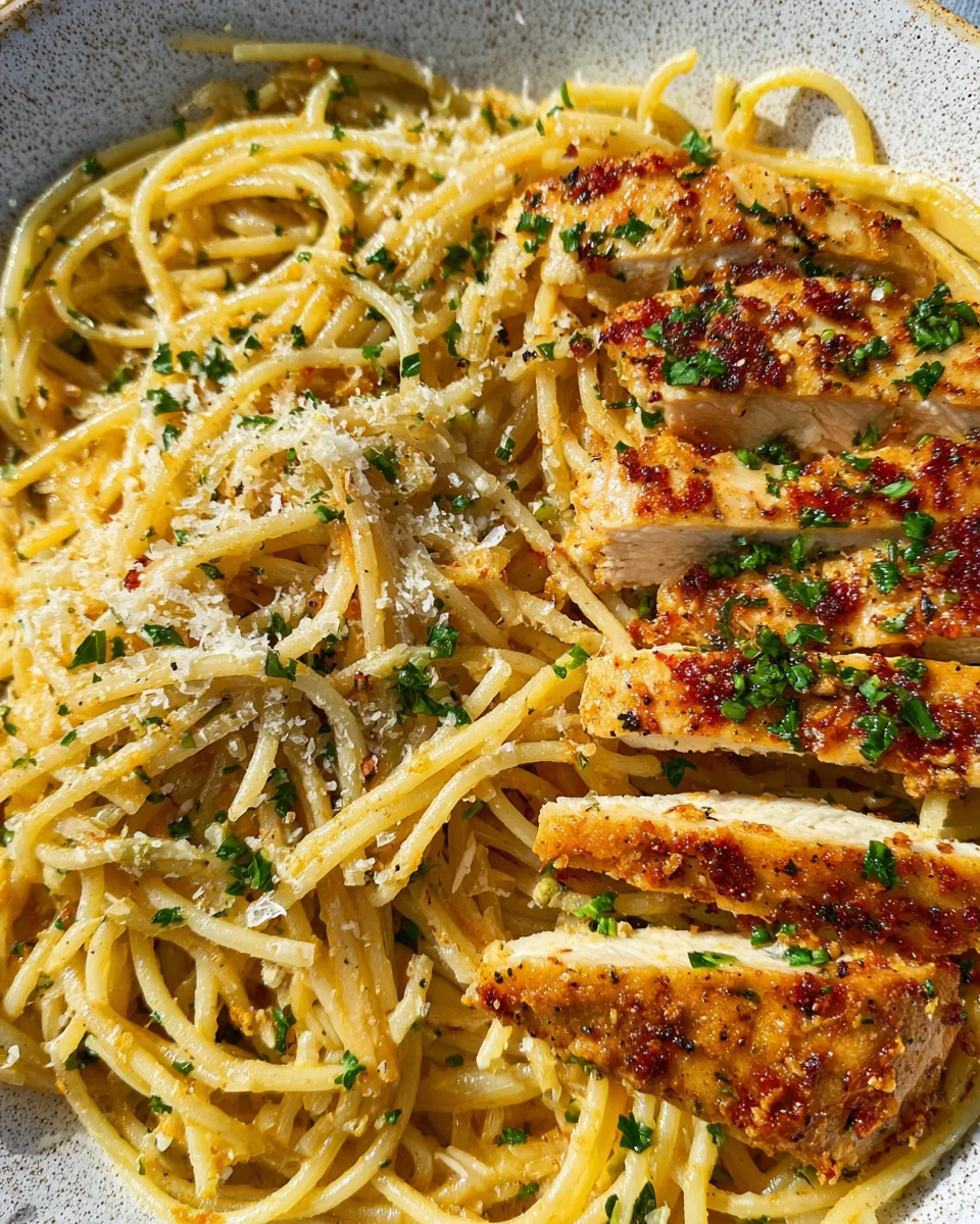 Garlic Butter Chicken Pasta