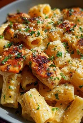 Garlic Butter Chicken with Rigatoni and Parmesan