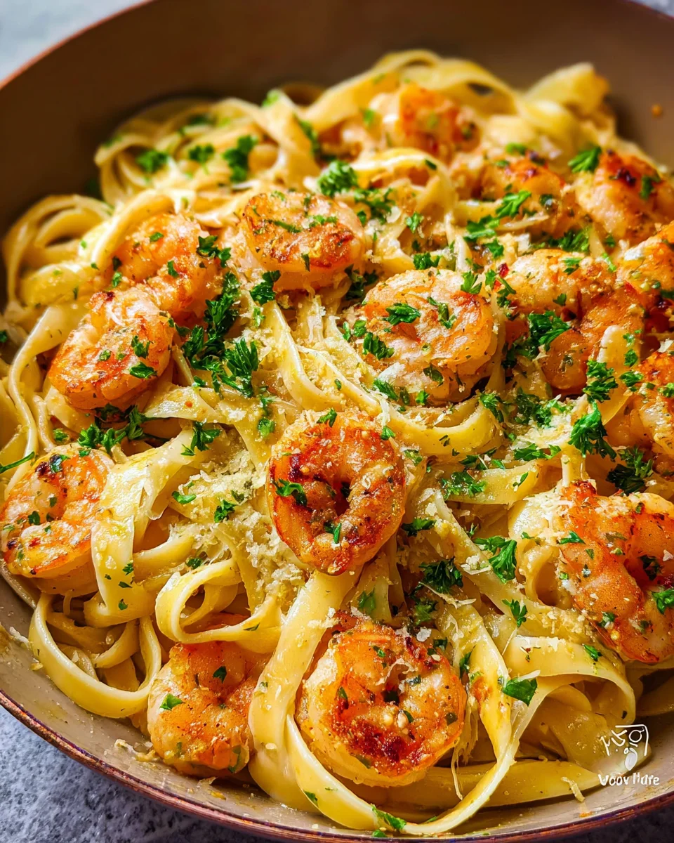 Garlic Butter Shrimp Pasta