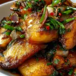 Ginger Onion Fried Sea Bass