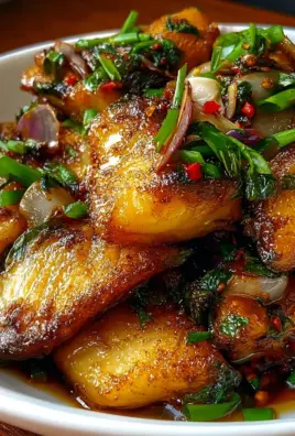 Ginger Onion Fried Sea Bass