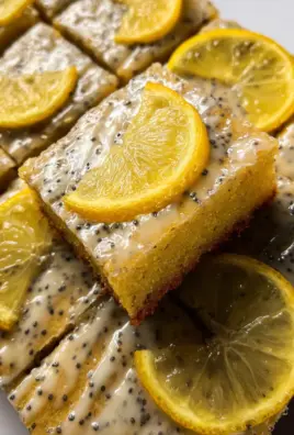 Glazed Lemon Poppy Seed Bars