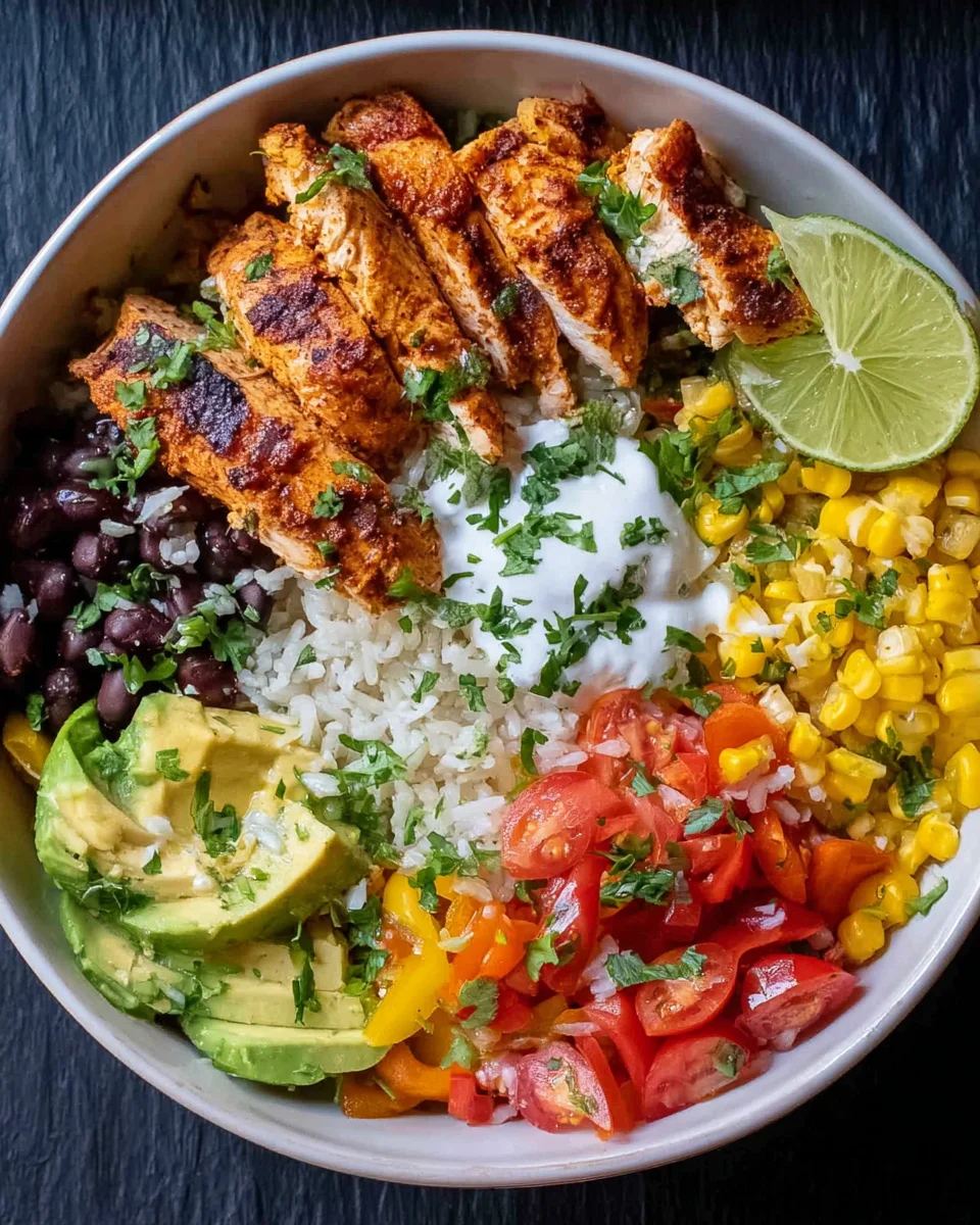 Grilled Chicken Burrito Bowls