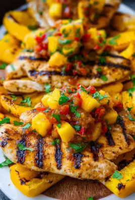 Grilled Mango Pineapple Chicken