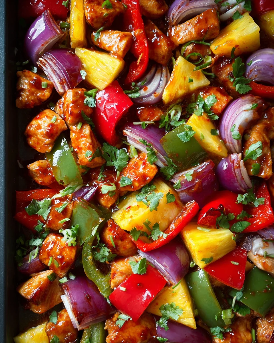 Hawaiian Chicken Sheet Pan