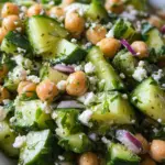 Herby Cucumber Salad with Feta and Chickpeas 21 Herby Cucumber Salad with Feta and Chickpeas