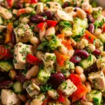 High-Protein Dense Bean Salad with Chicken