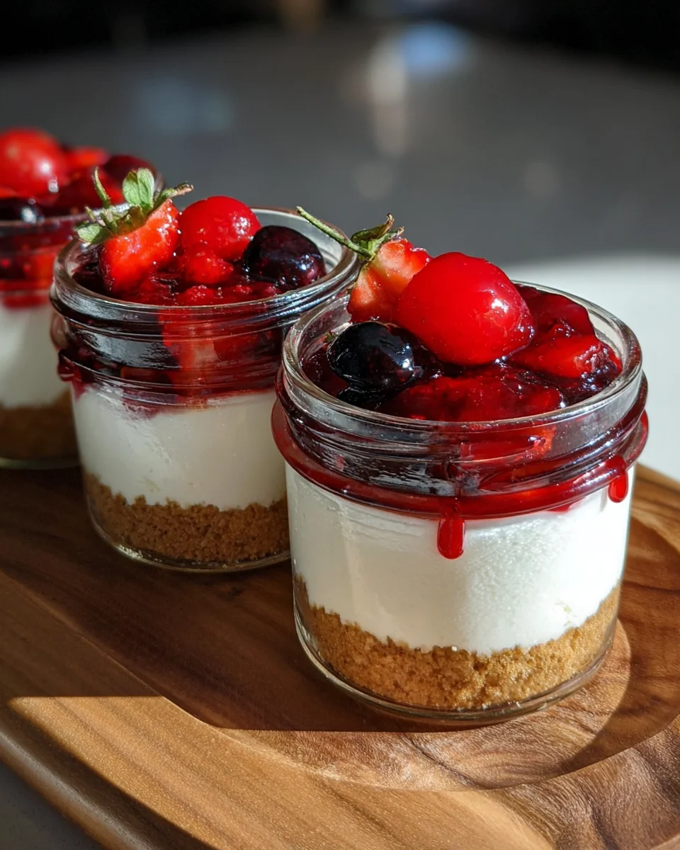 High Protein Cheesecake Jars