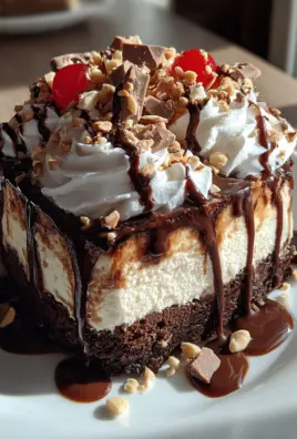 Hot Fudge Sundae Brownie Cheesecake