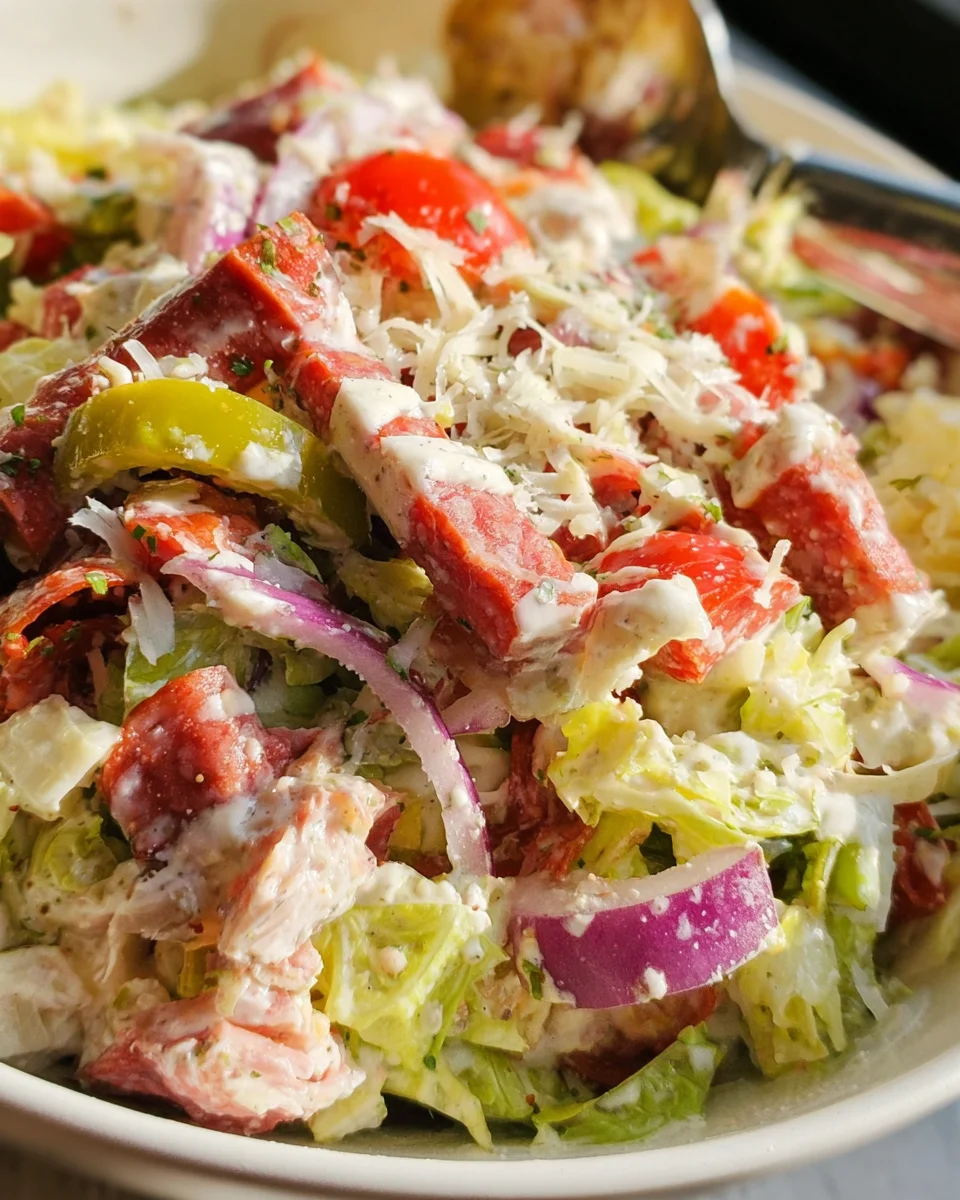 Italian Grinder Salad (Chopped Sub Salad)