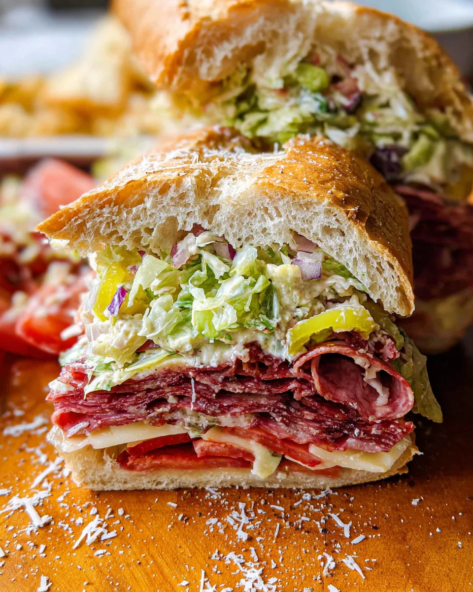 Italian Grinder Salad Sandwich (TikTok Viral Recipe) 20 Italian