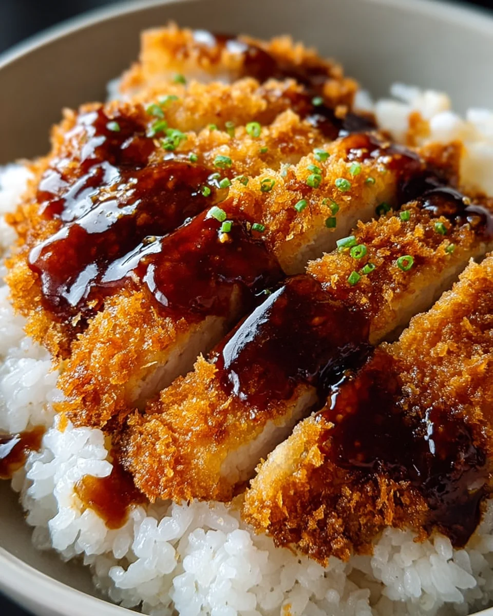 Japanese Katsu Bowls with Tonkatsu Sauce