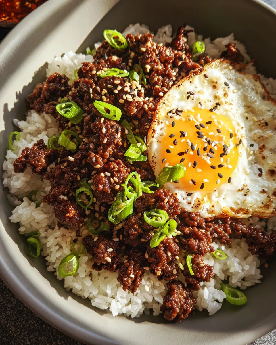 Korean Ground Beef Bowl (25-Minutes)