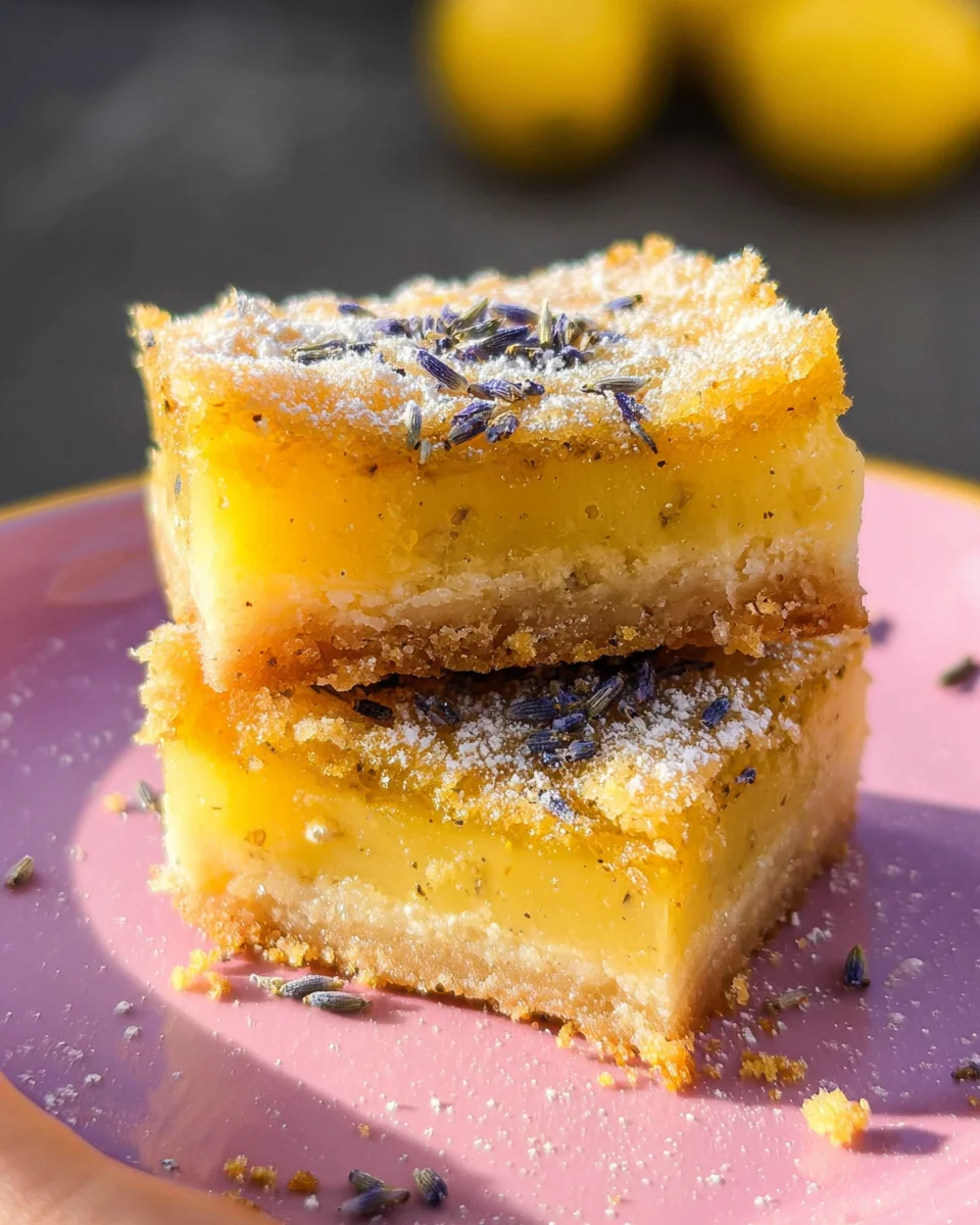 Lavender Lemon Bars